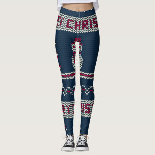 Legging  Natal das Leggins,  Senhoras-Leggings de Natal.