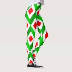Legging Natal de Cubos 3D