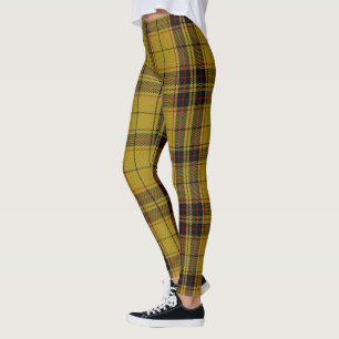 Legging Natal de Tartan Amarelo