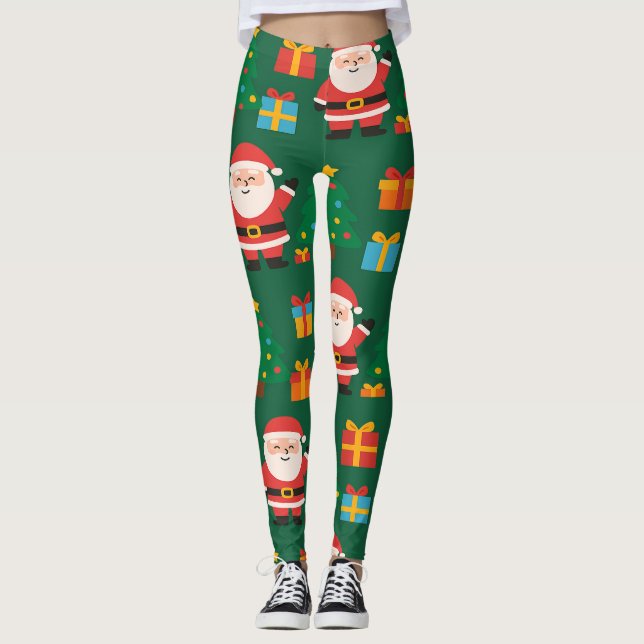 Legging Natal Divertido Papai Noel (Frente)