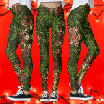 Legging Natal Dot Mandala<br><div class="desc">Esta manivela possui verde festivo, vermelho e branco. Foi inspirado por mandalas de pintura e natal! Padrões geométricos triviais para o hippie moderno nesta temporada de festas!</div>