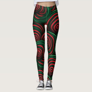 Legging Natal em 3D, Vermelho e Verde
