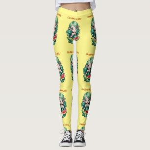 Legging Natal em julho Elf Mermaid Thunder_Cove