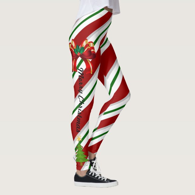 Legging Natal Eu Gosto De Calças Vermelhas De Candy (Direita)