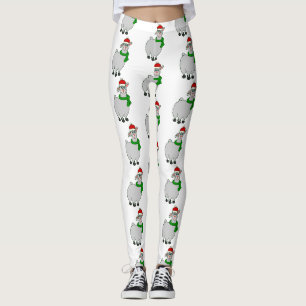 Legging Natal feio lhama santa claus