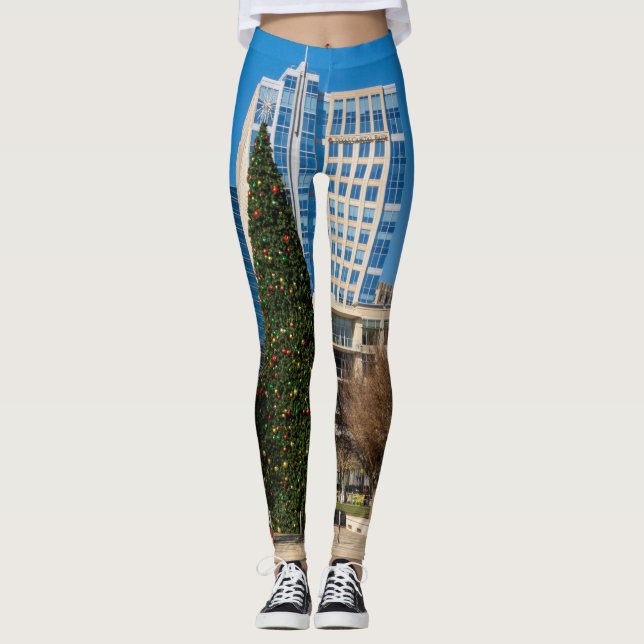 Legging Natal no Centro de Dallas (Frente)