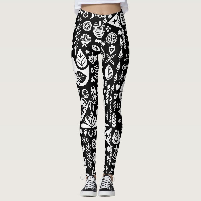 Legging Natal Nórdico Escandinavo (Frente)