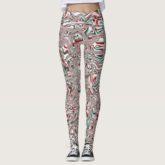Legging Natal psicodélico (Frente)