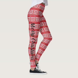 Legging Natal Sexy, Anos novos de Natal VERMELHO, Sweater