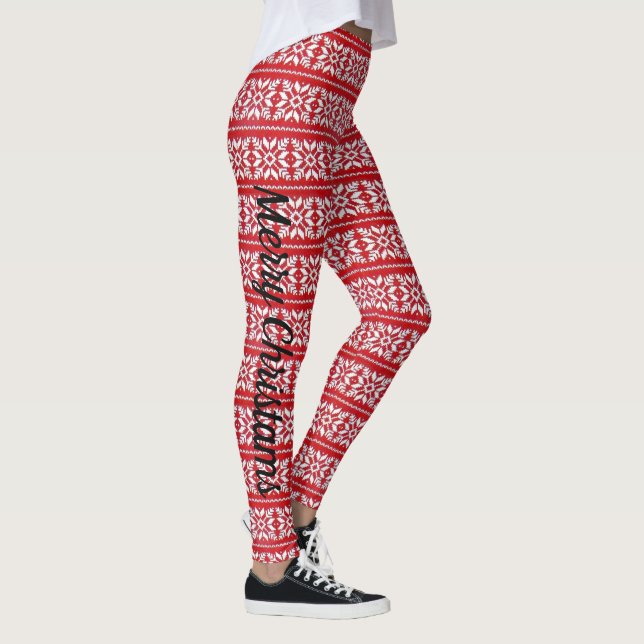 Legging Natal Sexy, Anos novos de Natal VERMELHO, Sweater (Direita)
