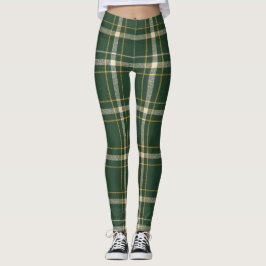 Legging Natal Xadrez Verde Clássico