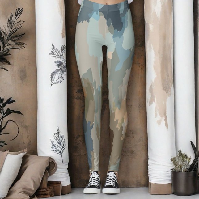 Legging Natureza artística moderna colore formas orgânicas (Criador carregado)