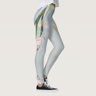 Legging Natureza do campo do campo de pasto azul