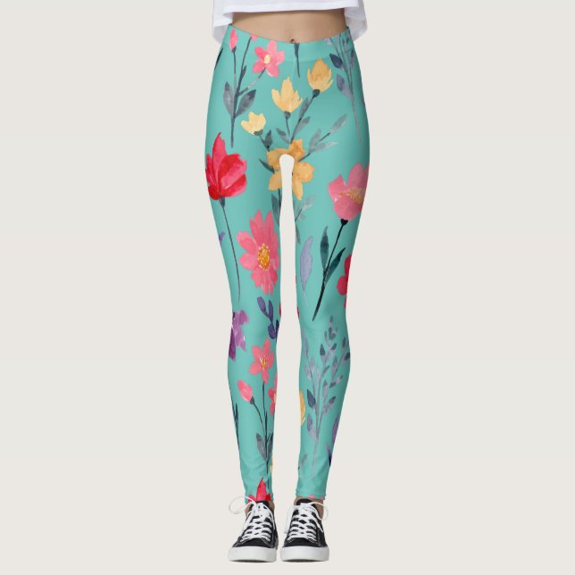 Legging Natureza Floral E Sem Glamor (Frente)