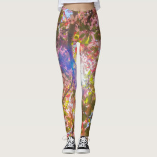 Legging Natureza floresce flores luz brilha sol