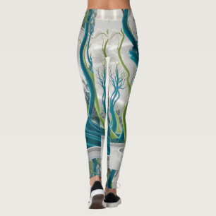 Legging Natureza Impressão 3-D