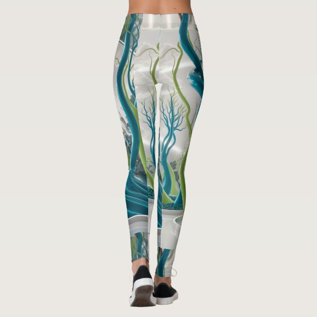 Legging Natureza Impressão 3-D (Verso)