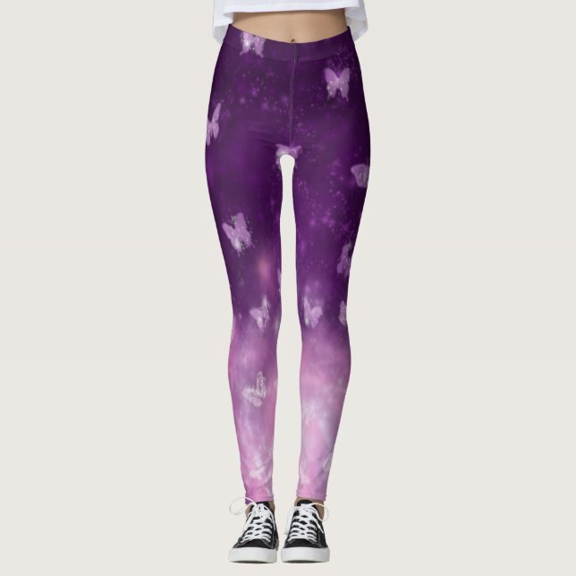 Legging Nebulosa da borboleta (Frente)