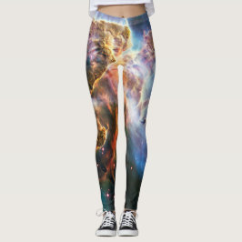 Legging Nebulosa da galáxia espacial. Estrelas do Universo