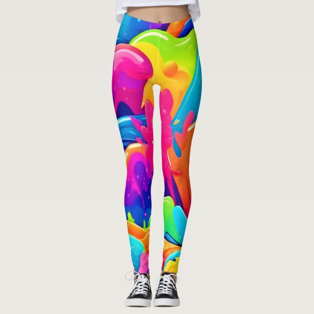 Legging Nebulosa de Cores (Frente)