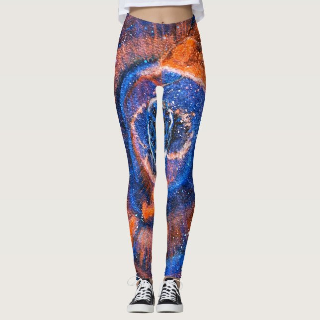 Legging Nebulosa do Olho do Gato (Frente)