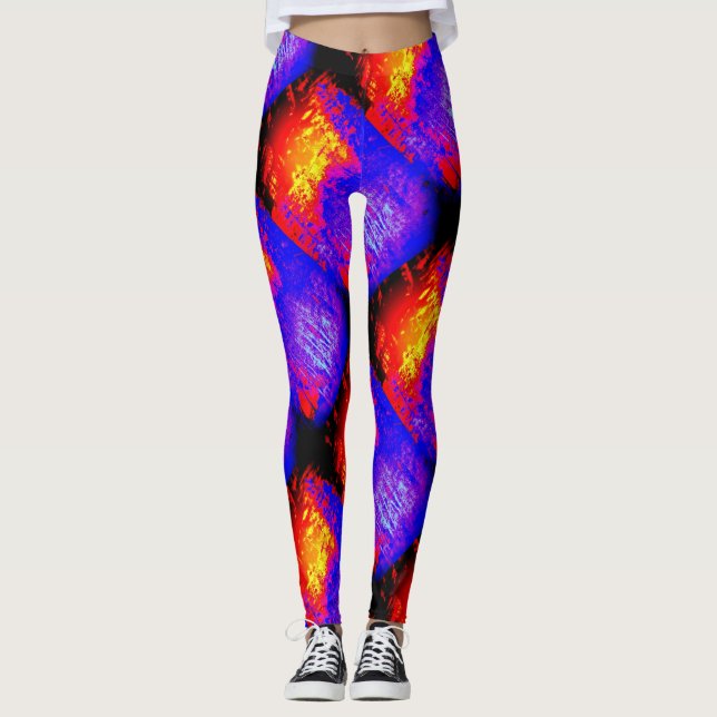 Legging negrito brilhante multicolor (Frente)