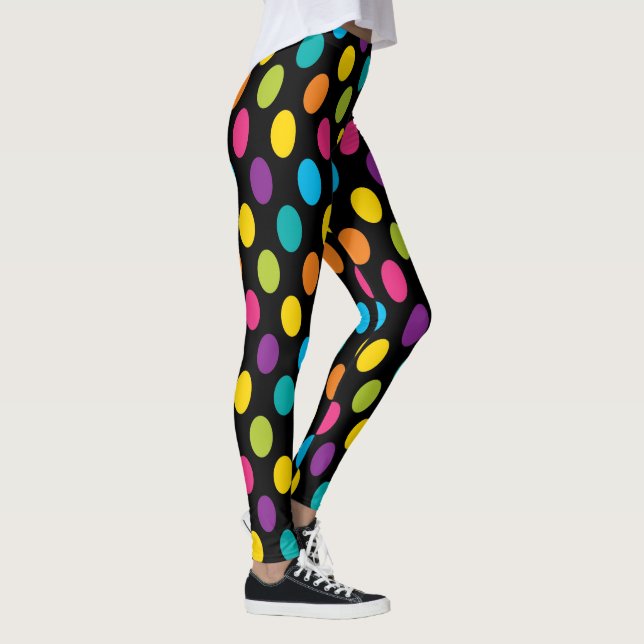 Legging Neon Bright, moda colorida design 3 (Direita)