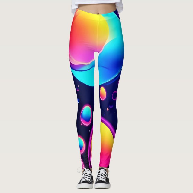 Legging Neon Bubble Universe (Frente)