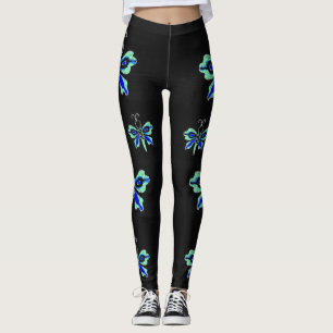 Legging Neon Butterfly