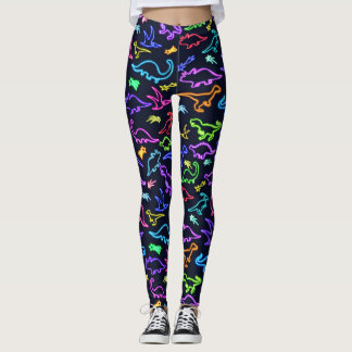 Legging Neon Dinossauros