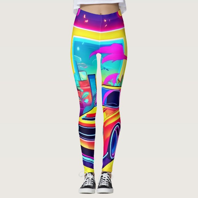 Legging Neon Dream Car Escape (Frente)