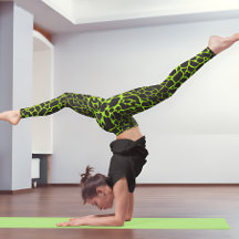 Neon Green Giraffe spots Pattern