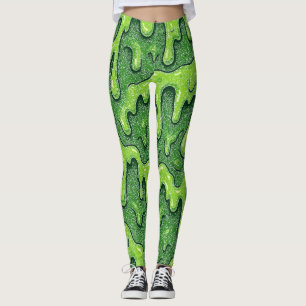 Legging Neon Green Slime Dripe