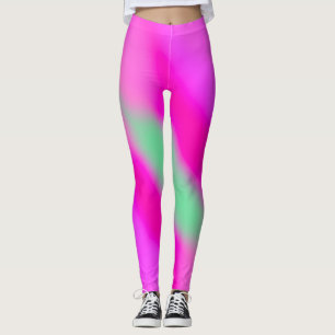 Legging Neon Hot Pink Bubblegum Jade Green
