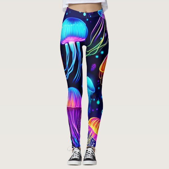 Legging Neon Jellyfish Dreams (Frente)