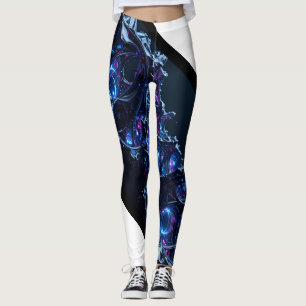 Legging Neon Nexus: Estrutura Tecno-Orgânica Intertecida