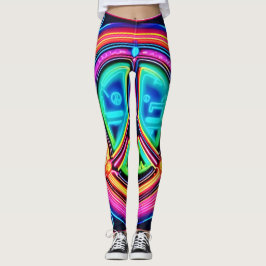 Legging Neon Peace Mandala