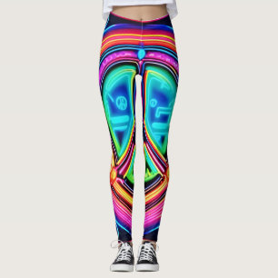 Legging Neon Peace Mandala