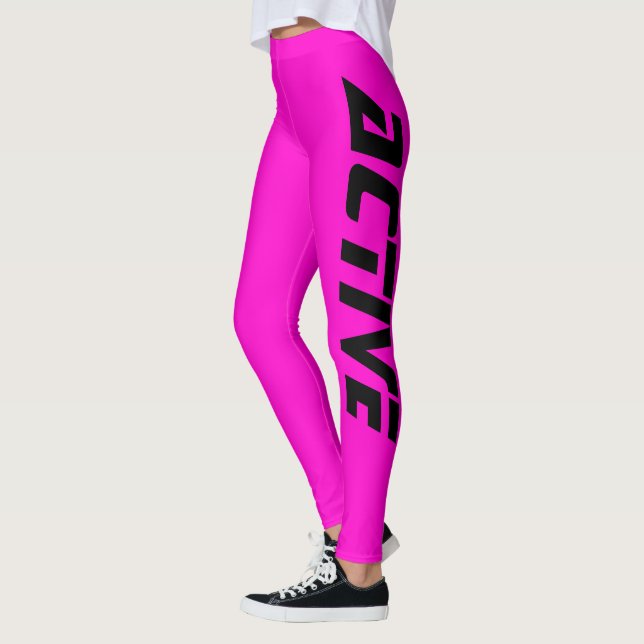 Legging Neon Pink Ative Sport (Esquerda)