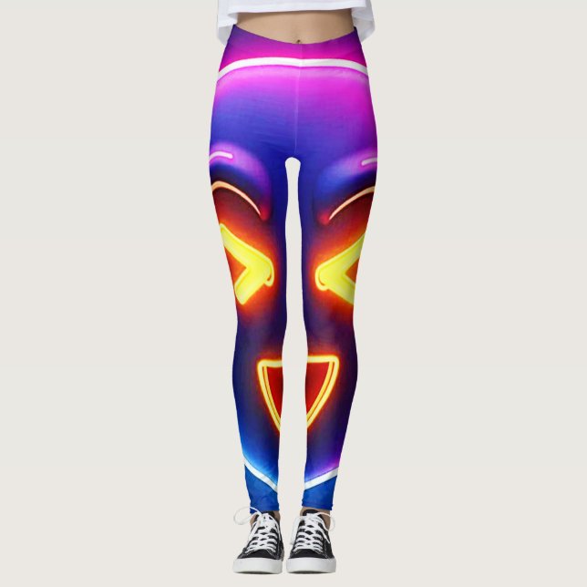 Legging Neon Rindo Emoji Joy (Frente)