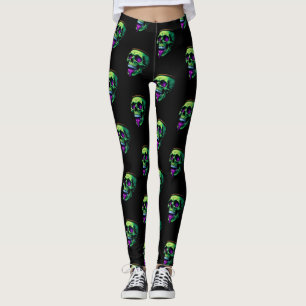 Legging neon Skull Cauldron assombrou o partido do Dia das
