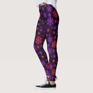 Legging Neon Snowflakes