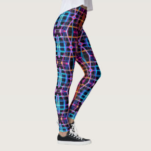 Legging Neon Starburst Kaleidoscope
