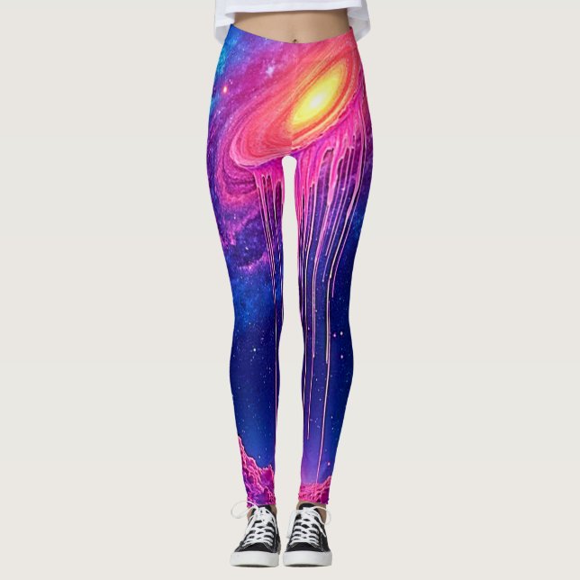 Legging Neon Universe: Dripping Starlight (Frente)