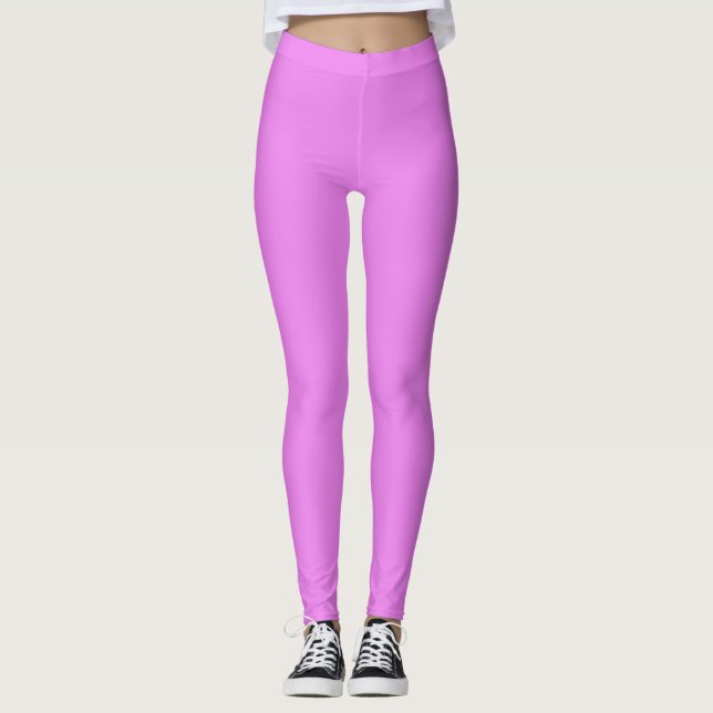 Legging Neon Violet Solid Color | Clássico (Frente)