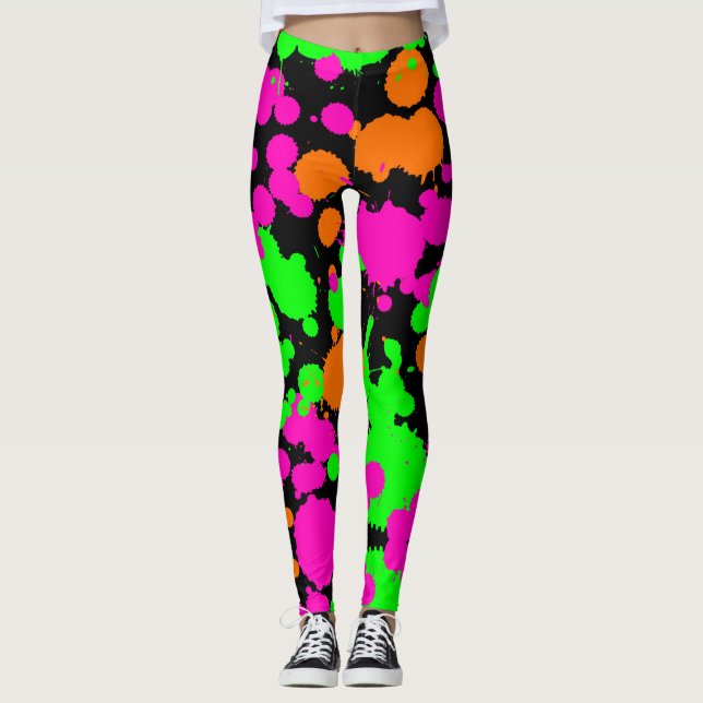 Legging Neoncore Paint Splatter (Frente)