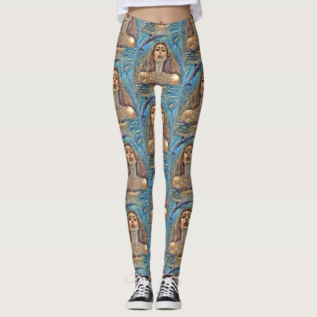 Legging "Nerena" Baixo de Águas Estáticas (Frente)