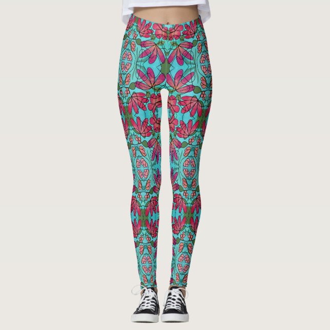 LEGGING NEUROGRÁFICO FLORES DE PRIMAVERA (Frente)