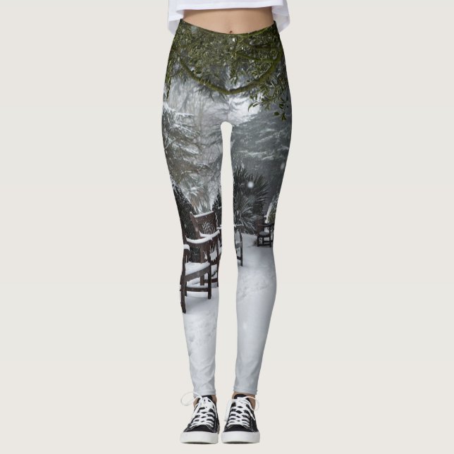 Legging Neve de inverno no Parque (Frente)