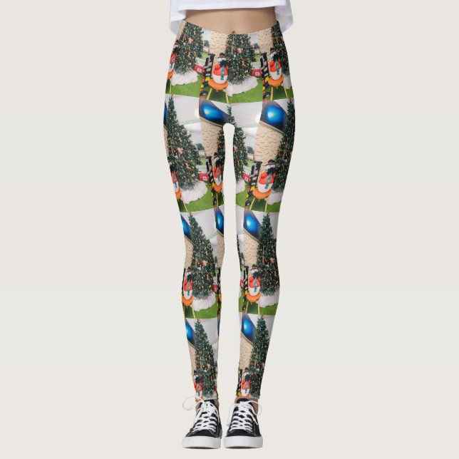 Legging Neve e árvore de Natal (Frente)